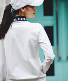 23区GOLF 【WOMEN】【吸水速乾/UVカット】スポーティ モックネックシャツ