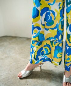 GRACE CONTINENTAL ペイントカラーワイドパンツ