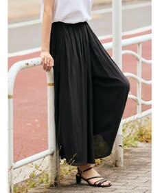 AMERICAN HOLIC エアリーギャザーガウチョパンツ【裏地：接触冷感】