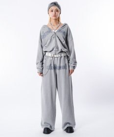 WEGO 【ユニセックス着用ITEM】ブリーチハトメZIPパーカー