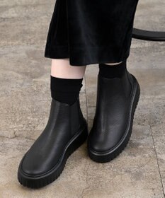 Pointer 日本製 本革厚底サイドゴアブーツ