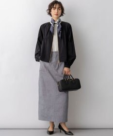 23区 L 【先行予約】2WAYストレッチタフタ ギャザーブルゾン