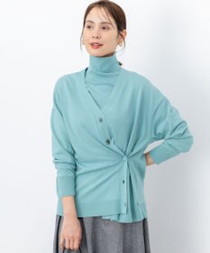 組曲 【加藤ローサさん着用 / 2WAY】スムースストレッチカシュクール カーディガン