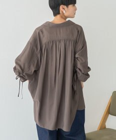 AMERICAN HOLIC シアーバックギャザーリボンシャツ