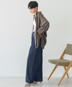 AMERICAN HOLIC シアーバックギャザーリボンシャツ