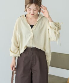 AMERICAN HOLIC シアーバックギャザーリボンシャツ