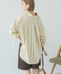 AMERICAN HOLIC シアーバックギャザーリボンシャツ