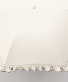 AURORA 【 JILL STUART（ジル スチュアート）】・WEB限定・　リバティパイピングフリル晴雨兼用パラソル(折りたたみ)
