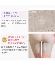 BRADELIS New York 【BRADELIS NewYork peace】綿混ハイブリッド・デイリーガードル24 お腹から太ももまでをスッキリ整える補正ガードル