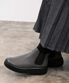 Pointer 日本製 本革厚底サイドゴアブーツ