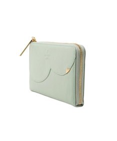 LANVIN en Bleu デクール 薄マチLファスナー長財布