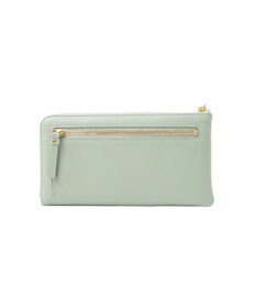 LANVIN en Bleu デクール 薄マチLファスナー長財布