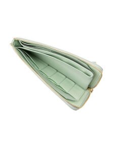 LANVIN en Bleu デクール 薄マチLファスナー長財布