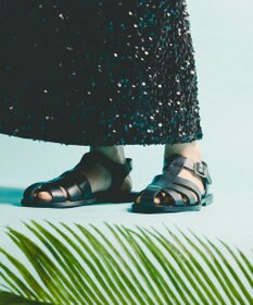 BONTRE 【BONTRE/ボントレ】ローヒールグルカサンダル/26109-VS