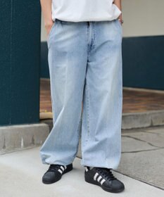 WEGO イージーバギーフレアデニムスラックス