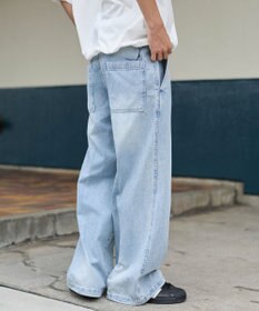 WEGO イージーバギーフレアデニムスラックス