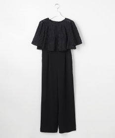 ANY SIS 【2SET】ジャガード ケープ トップス × サロペット