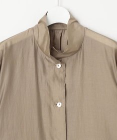 自由区 【洗える・XSサイズあり】スタンドカラーシアー ブルゾン