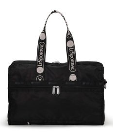 LeSportsac DELUXE MED WEEKENDER MH/ロゴジャガードブラックスナイデル