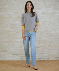 J.PRESS LADIES L SOFT TOUCH WOOL ブロッキング ニット