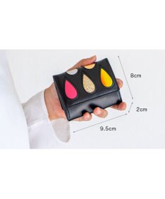 tsumori chisato CARRY ドロップス　ミニ財布　3つ折り 【かわいいデザイン！本革のやわらかな風合い】