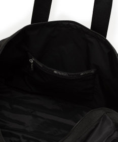 LeSportsac DELUXE MED WEEKENDER MH/ロゴジャガードブラックスナイデル