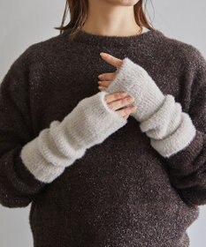 ANY SIS 【WEB＋一部店舗限定】シャギー ハンドウォーマー