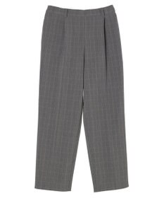 Green Parks きれいシルエットチェックパンツ