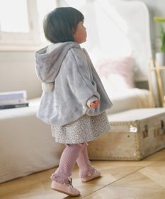 組曲 KIDS 【90㎝】あったかリバーシブルマント