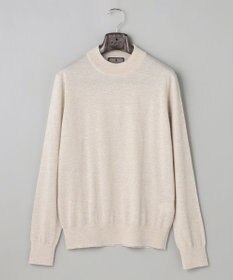 GOTAIRIKU 25年新作【洗える/チクチクしにくい/ピリングしにくい】イタリア糸 ハイゲージ カバーネックニット_WOOL100％