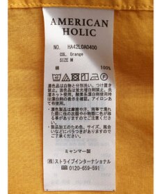 AMERICAN HOLIC 接触冷感＋速乾　強撚シアーボイルＢＩＧシャツ