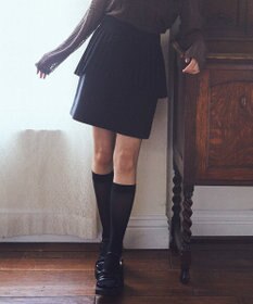 earth music&ecology ＳＥＴ２点プリーツラップスカート＋ミニスカート