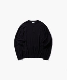 ATON SMOOTH SUVIN | ヘンリーネックセーター - UNISEX