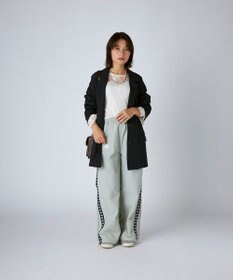 OP／FILA 【Kappa】 ワイドシルエット バンダナイロントラックパンツ