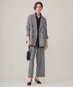 ICB L ウール2WAYストレッチ ダブルブレストジャケット