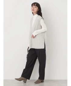 earth music&ecology ＳＥＴ２点圧縮風ポンチベスト＋リブタートル