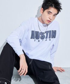 WEGO アクセ付きグラフィックT（LS）