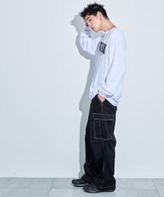 WEGO アクセ付きグラフィックT（LS）