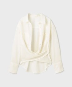 GRACE CONTINENTAL シアー2wayウエスタンシャツ