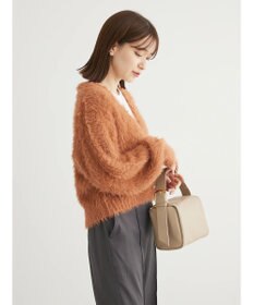 Green Parks ・Ｐｅｔｉｔ　Ｆｌｅｕｒ　シャギーニットカーディガン