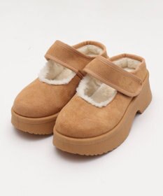 WEGO ムートンタッチメリージェーンシューズ