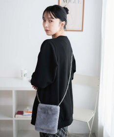 WEGO ファーチェーンミニショルダー