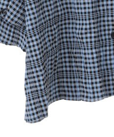 Green Parks 前後２ｗａｙ袖バルーンギンガムチェックブラウス