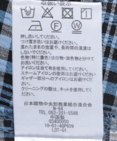 Green Parks 前後２ｗａｙ袖バルーンギンガムチェックブラウス