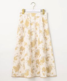 ANY SIS L 【撥水】シルエットフラワー スカート