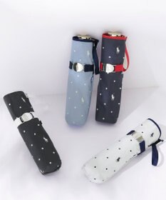 MOONBAT POLO RALPH LAUREN（ポロ ラルフローレン）晴雨兼用日傘 ドット 遮光率100% 遮熱 遮熱 UV