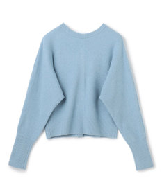 UNFILO 【前後着用 可能】ふわふわニット 2WAY パールボタンカーディガン