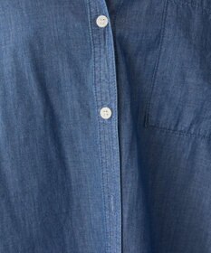 WEGO 【ANGIE VINTAGE】シアーデニムバンドカラーシャツ