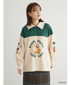Green Parks Ｄｉｓｎｅｙ／裏毛ハーフＺＩＰスウェット