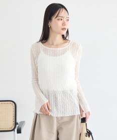 earth music&ecology レースプルオーバー